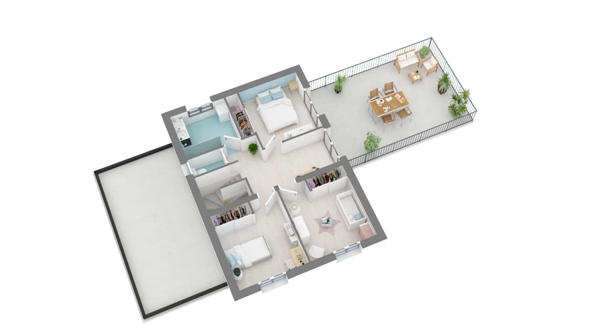 plan maison_gardenia-g1-axo_etage