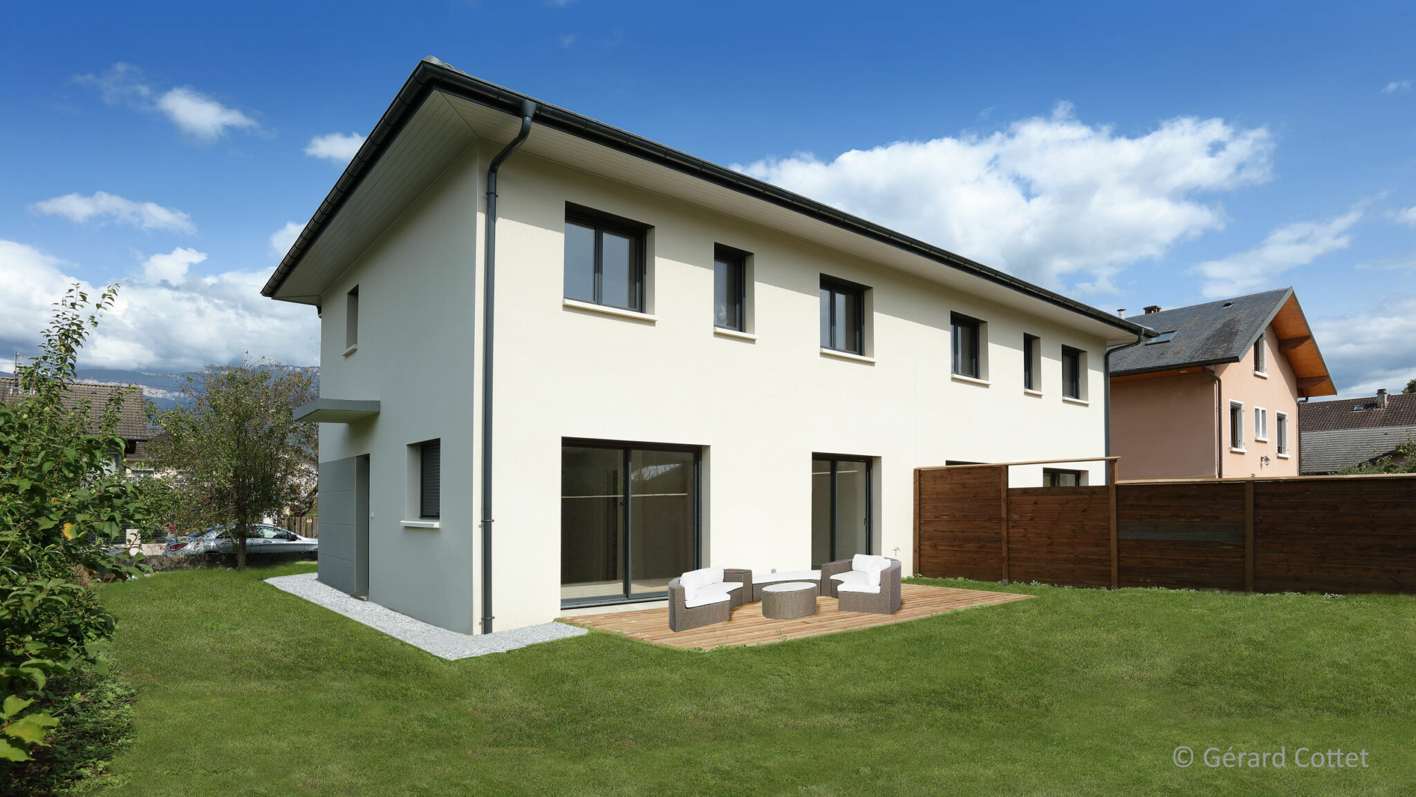 Réalisation de maisons jumelées en Savoie